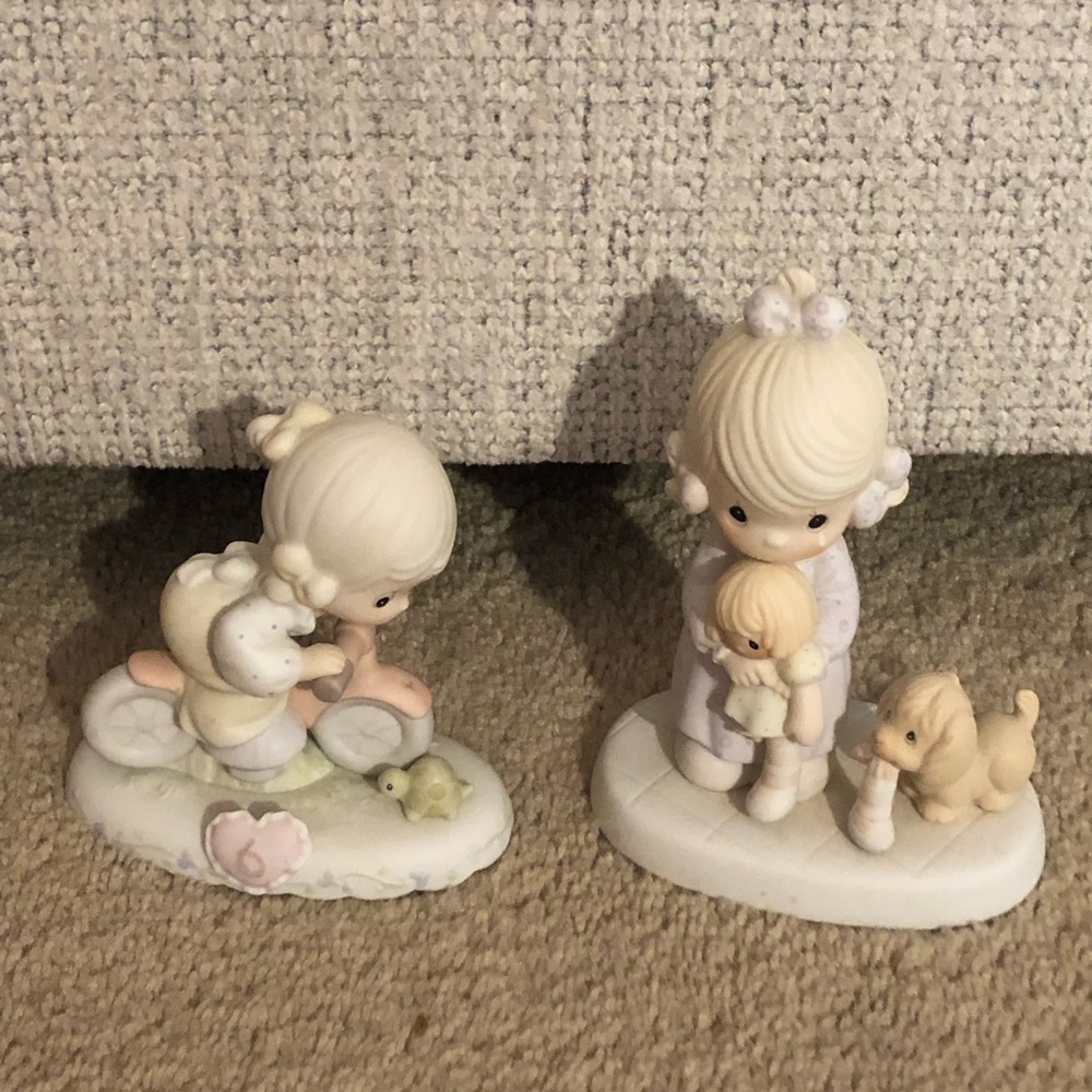 Precious Moments “Growing In Grace, Age 6 and “Something’s Missing When…” Set